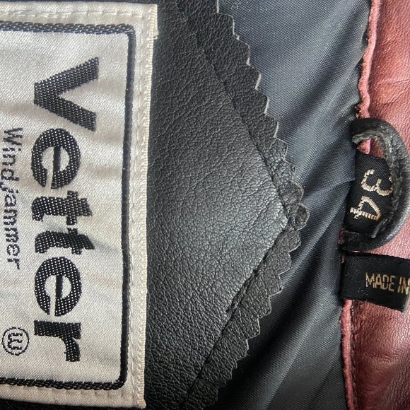 Vintage Vetter Windjammer Leather Biker Jacket Size 34 - Picture 3 of 5